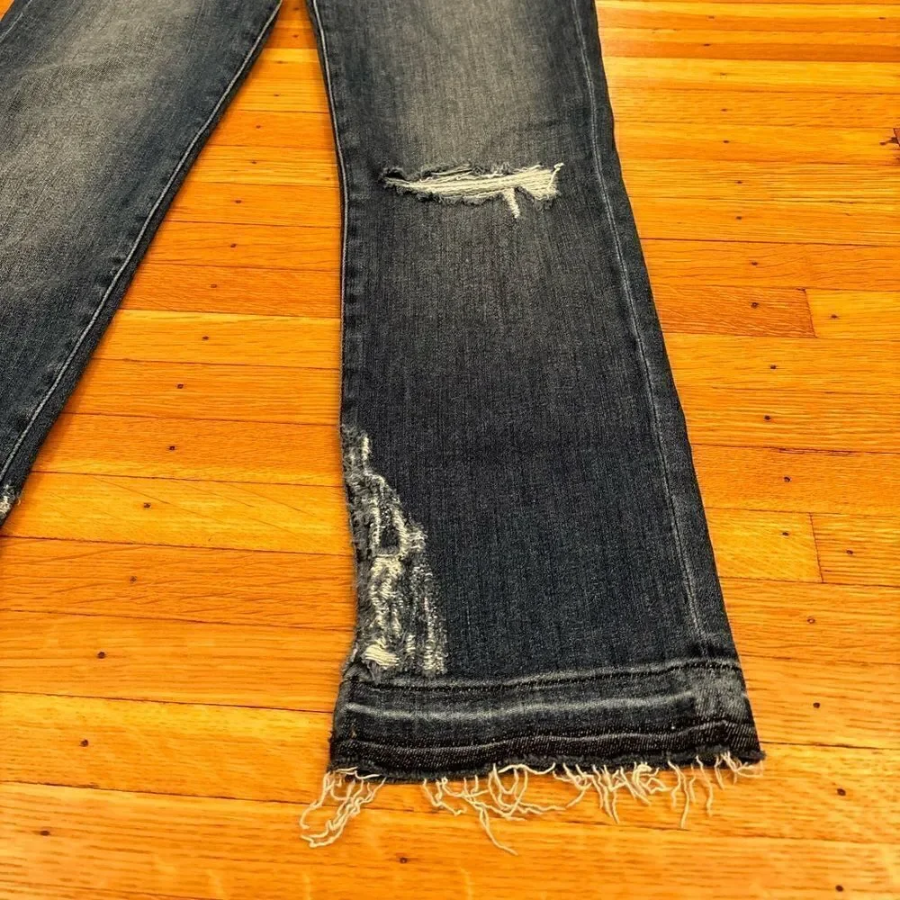 Frame Le High Straight ripped jeans